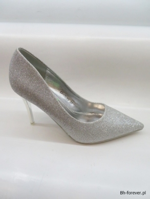Czółenka damskie na szpilce (36-41) GF-JX-253 SILVER