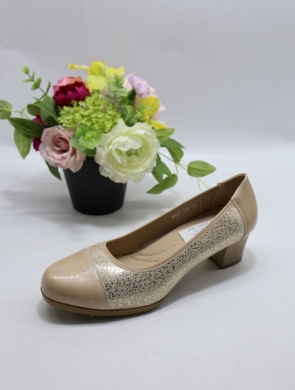 Czółenki damskie na obcasie (36-41) J-163 BEIGE