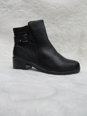 Botki damskie ocieplane na obcasie (39-43) DJF-55 BLACK