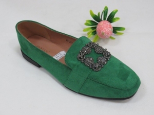 Mokasyny damskie na płaskim (36-41) H8-251 GREEN