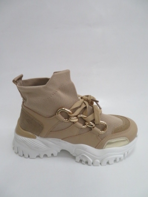 Sneakersy damskie wysokie (36-41) AB1705 KHAKI