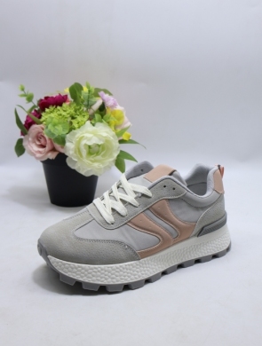 Buty sportowe damskie na płaskim (36-41) L-86 GREY