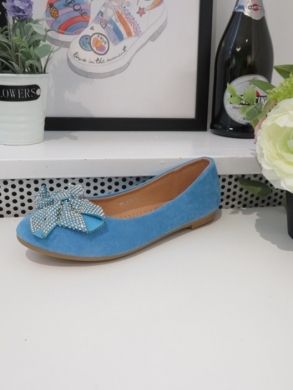 Baleriny damskie (36-41) 77-417 BLUE