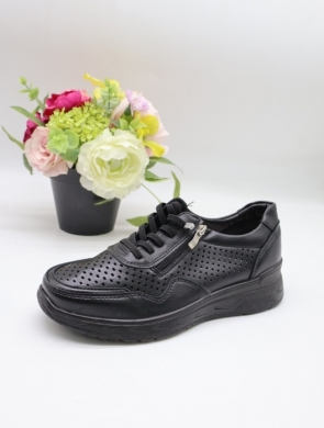 Buty sportowe damskie na płaskim (36-41) BK-618 BLACK