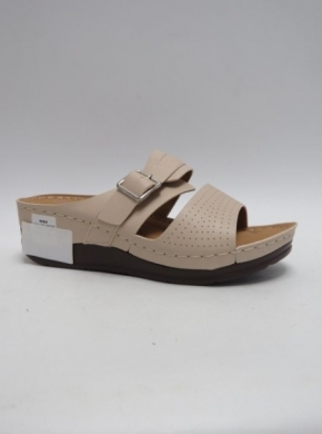 Klapki damskie na koturnie (36-41) N21-780 BEIGE