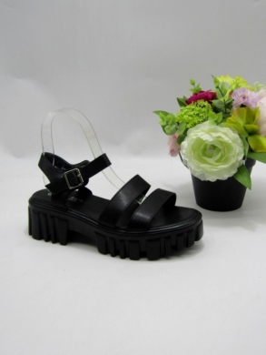 Sandały damskie na koturnie (36-41) X-183 BLACK