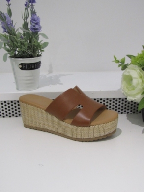 Klapki damskie na koturnie (36-41) YD8H-19 CAMEL
