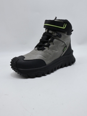 Botki chłopięce ocieplane (32-37) HC525 GREY/GREEN