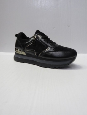 Buty sportowe damskie na płaskim (36-41) J-151 BLACK