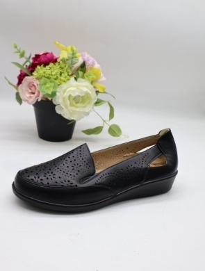 Półbuty damskie na płaskim (39-43) DTB3-03 BLACK