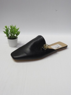 Klapki damskie na płaskim (36-41) G1609 BLACK