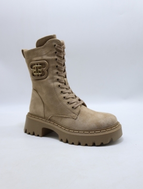 Botki damskie ocieplane na obcasie (36-41) QH7831 BEIGE