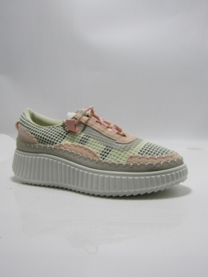 Buty sportowe damskie na płaskim (36-41) 1387 PINK