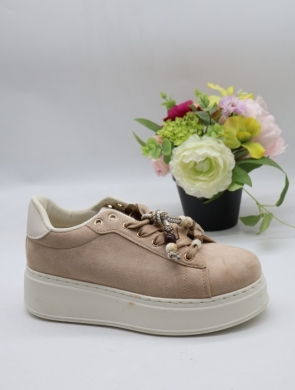 Buty sportowe damskie na płaskim (36-41) EV-512 KHAKI