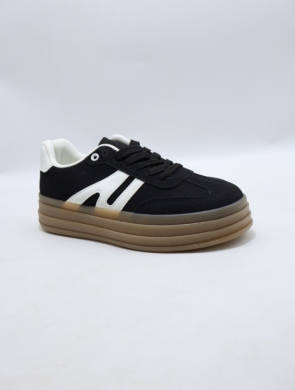 Buty sportowe damskie na płaskim (36-41) A-62 BLACK