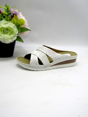 Klapki damskie na koturnie (36-41) N22-1061 WHITE