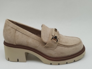 Mokasyny damskie na koturnie (36-41) YX24216 BEIGE