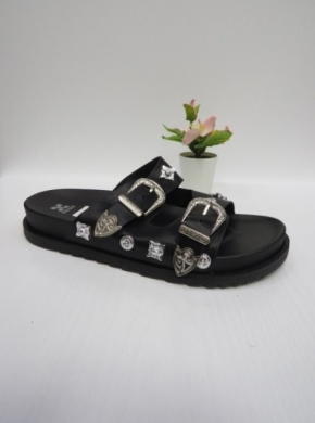 Klapki damskie na płaskim (36-41) 98-93 BLACK