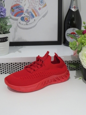Buty sportowe damskie na płaskim (36-41) TA205 RED