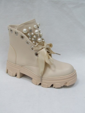 Botki damskie ocieplane na płaskim (36-41) NC1280 BEIGE