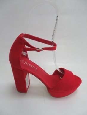 Sandały damskie na obcasie (36-41) F18 RED