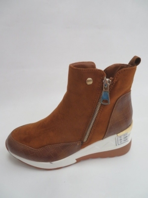 Botki damskie jesienne na koturnie (36-41) F5721 CAMEL
