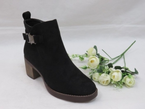 Botki damskie ocieplane na obcasie (36-41) UK101 BLACK