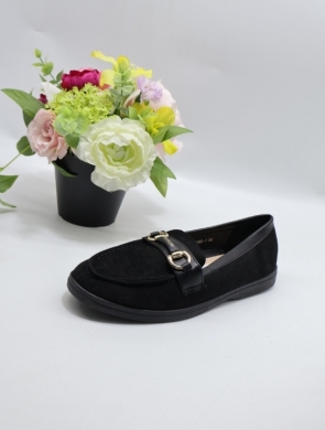 Mokasyny damskie na płaskim (36-41) 82060 BLACK