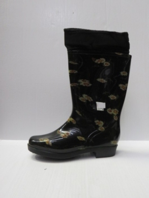 Kalosze damskie ocieplane (37-42) W9003 BLACK