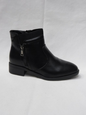 Botki damskie ocieplane na płaskim (36-41) Z622-1 BLACK