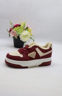 Buty sportowe damskie na płaskim (36-41) LL1980 WINE