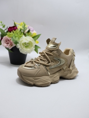 Sneakersy damskie (36-41) 1332-02 KHAKI