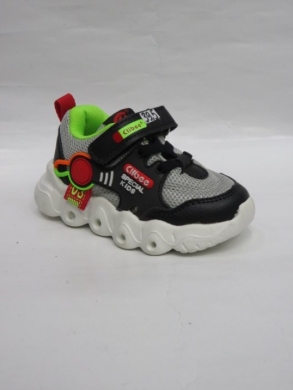 Buty sportowe chłopięce (21-26) E128 BLACK/GREEN