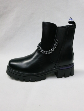 Botki dziewczęce ocieplane (32-37) A301 BLA/PURPLE