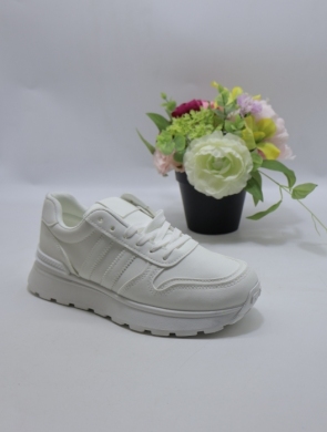 Buty sportowe damskie na płaskim (36-41) HZ-406 WHITE