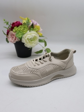 Buty sportowe damskie na płaskim (36-41) BK-620 BEI