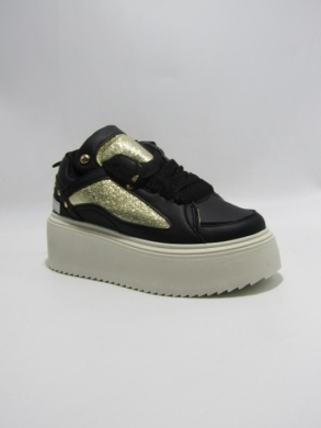 Buty sportowe damskie na płaskim (36-41) 1W-N5 BLACK