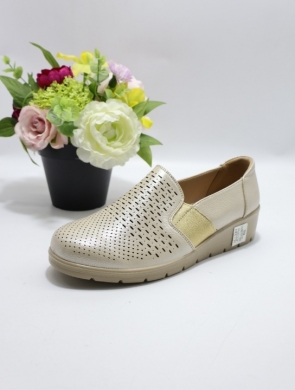 Półbuty damskie na płaskim (36-42) 2956-17 BEIGE