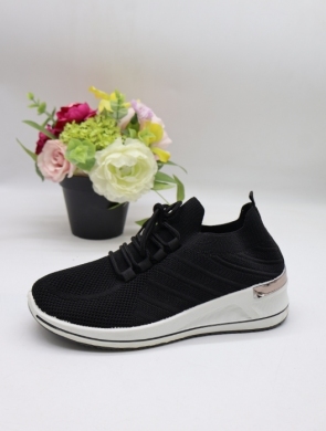 Buty sportowe damskie na płaskim (36-41) 1026 BLACK