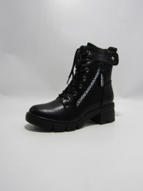Botki damskie ocieplane na obcasie (36-41) SA3019-1 BLACK