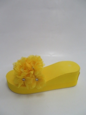 Klapki damskie na koturnie (36-41) A-85 YELLOW