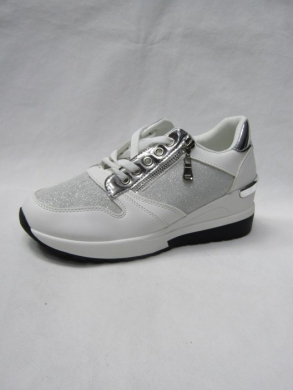 Buty sportowe damskie na koturnie (36-41) E016-2 WHITE