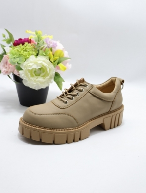 Półbuty damskie na płaskim (36-41) UK76 KHAKI