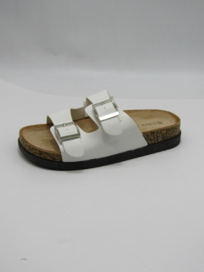 Klapki damskie na płaskim (36-41) SM312 WHITE