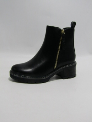 Botki damskie ocieplane na obcasie (36-41) JK01-D BLACK