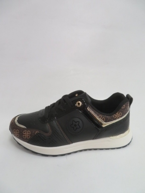 Buty sportowe damskie na płaskim (36-41) LJ-77 BLACK