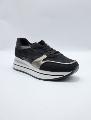 Buty sportowe damskie na płaskim (36-41) S068 BLACK