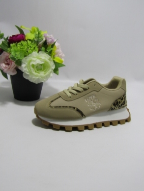 Buty sportowe damskie na płaskim (36-41) YH56 KHAKI