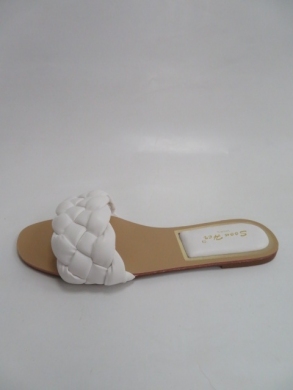 Klapki damskie na płaskim (36-41) JZ172 WHITE