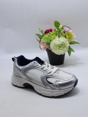Buty sportowe damskie na płaskim (36-41) BO-1707 SILVER